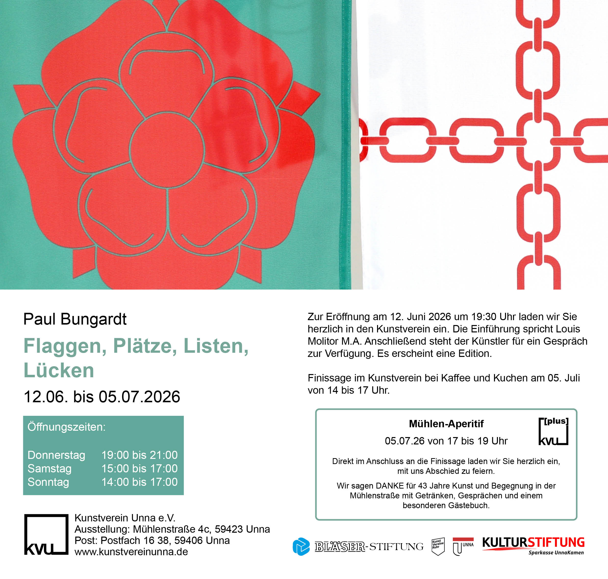 Flaggen, Plätze, Listen, Lücken